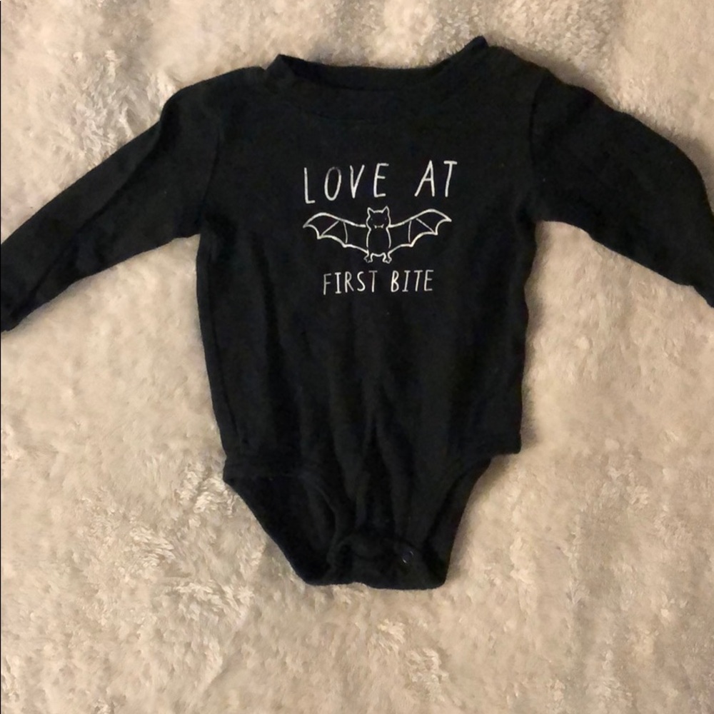 Gender neutral long sleeve onesie
